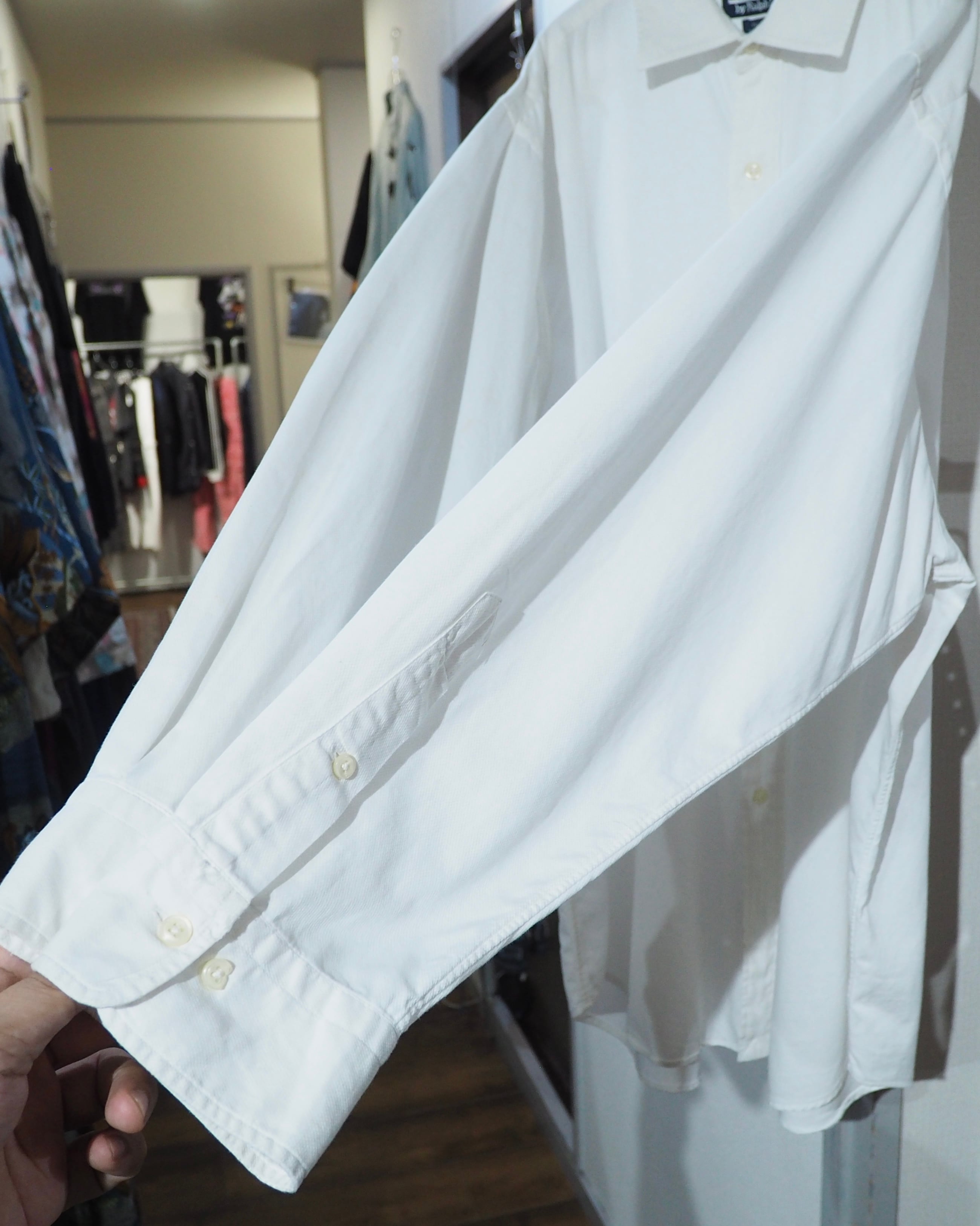 " POLO RALPH LAUREN - White pony " Embroidery vintage loose White Dress shirt