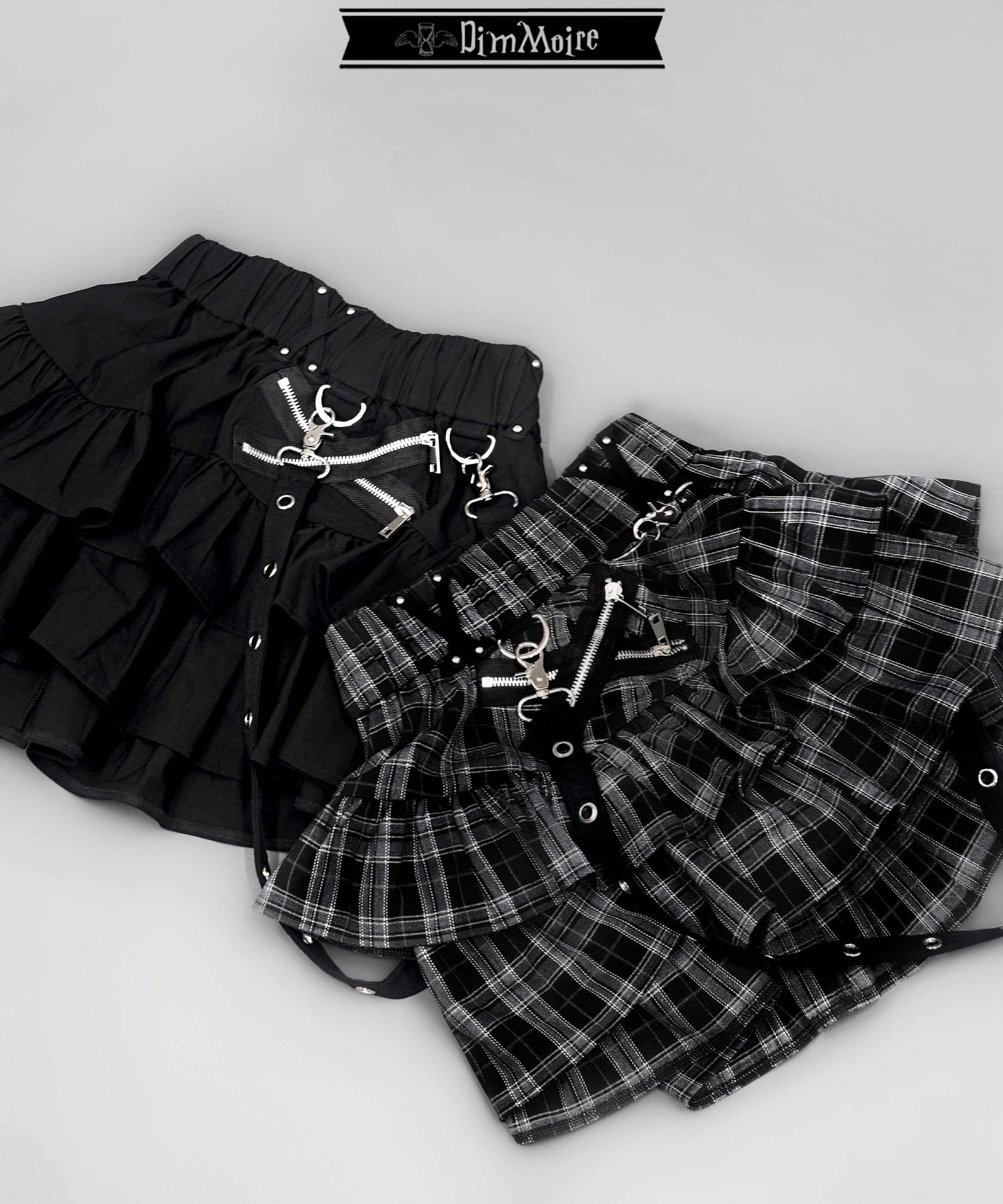 PUNKフリルミニスカートII【Black】 | DimMoire
