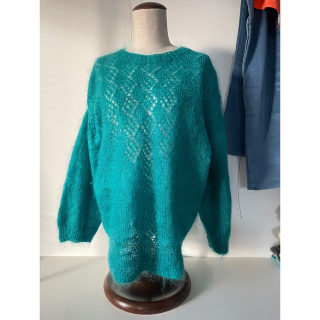 Turquoise sukahi knit