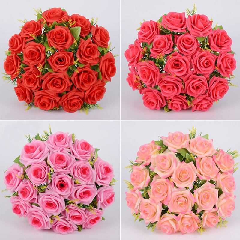 コスプレアイテム 撮影用アイテム 薔薇 花束 ブーケ 造花