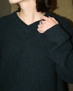 ~00s Calvin Klein V-Neck Pile Knit Sweater