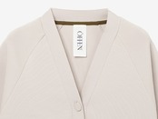 ecopet yarn V-NECK CARDIGAN / IVORY