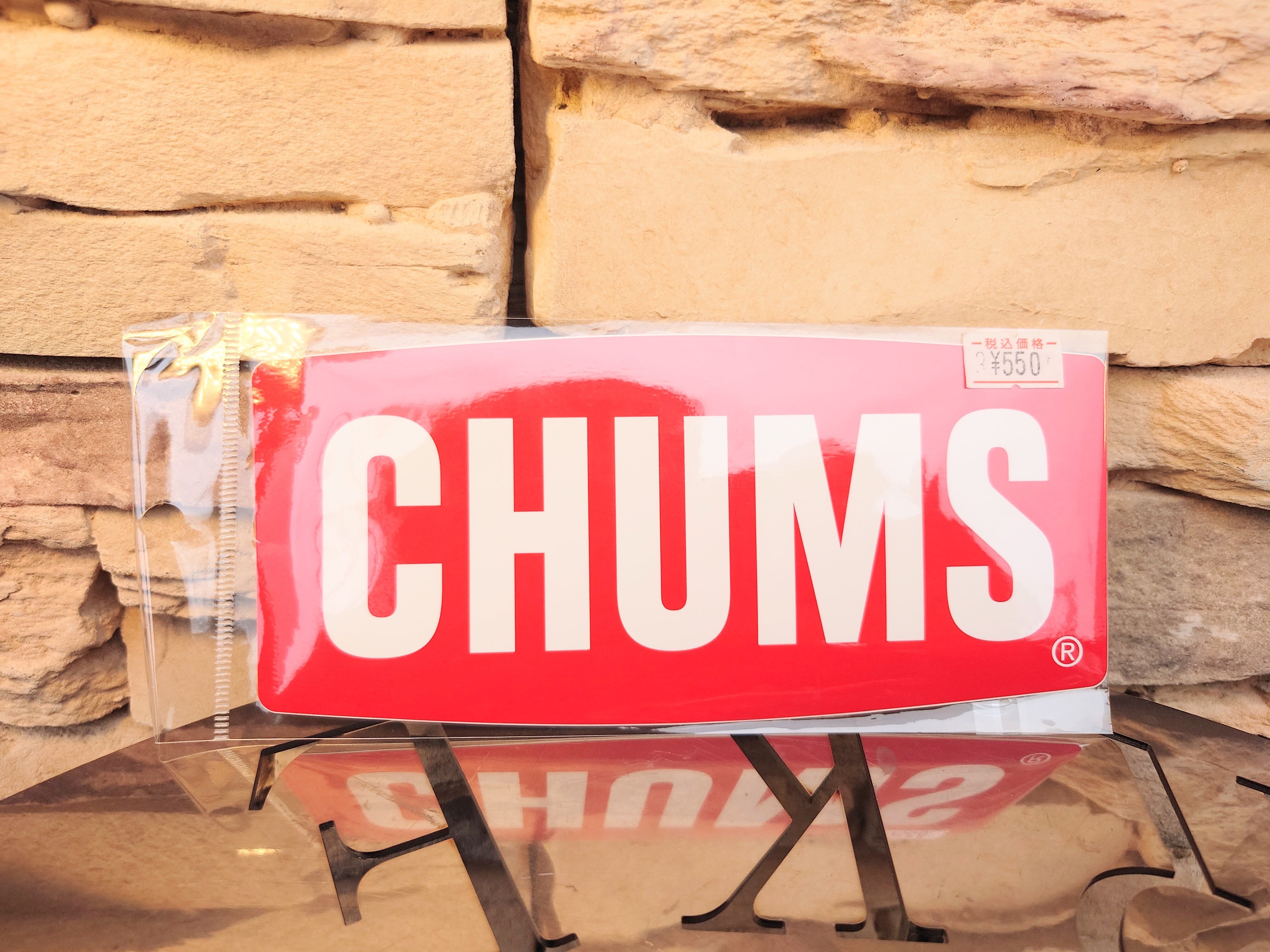 【CHUMSチャムス】ステッカーチャムスロゴミディアム(雑貨/ステッカー)