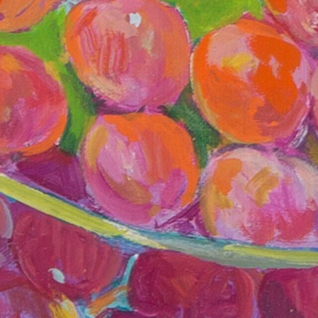 赤い実とレモン（F8） | 田中滋｜絵画のある暮らし