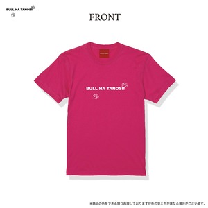 BULL HA TANOSII　Tシャツ　トロピカルピンク