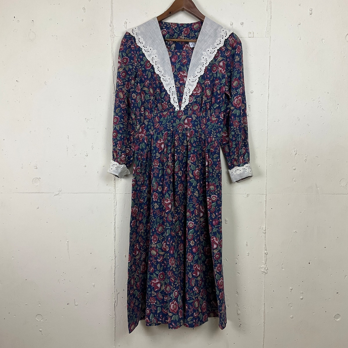 デッドストックタグ付き 60s 70s ヴィンテージ 花柄 ワンピース 滑らせ  