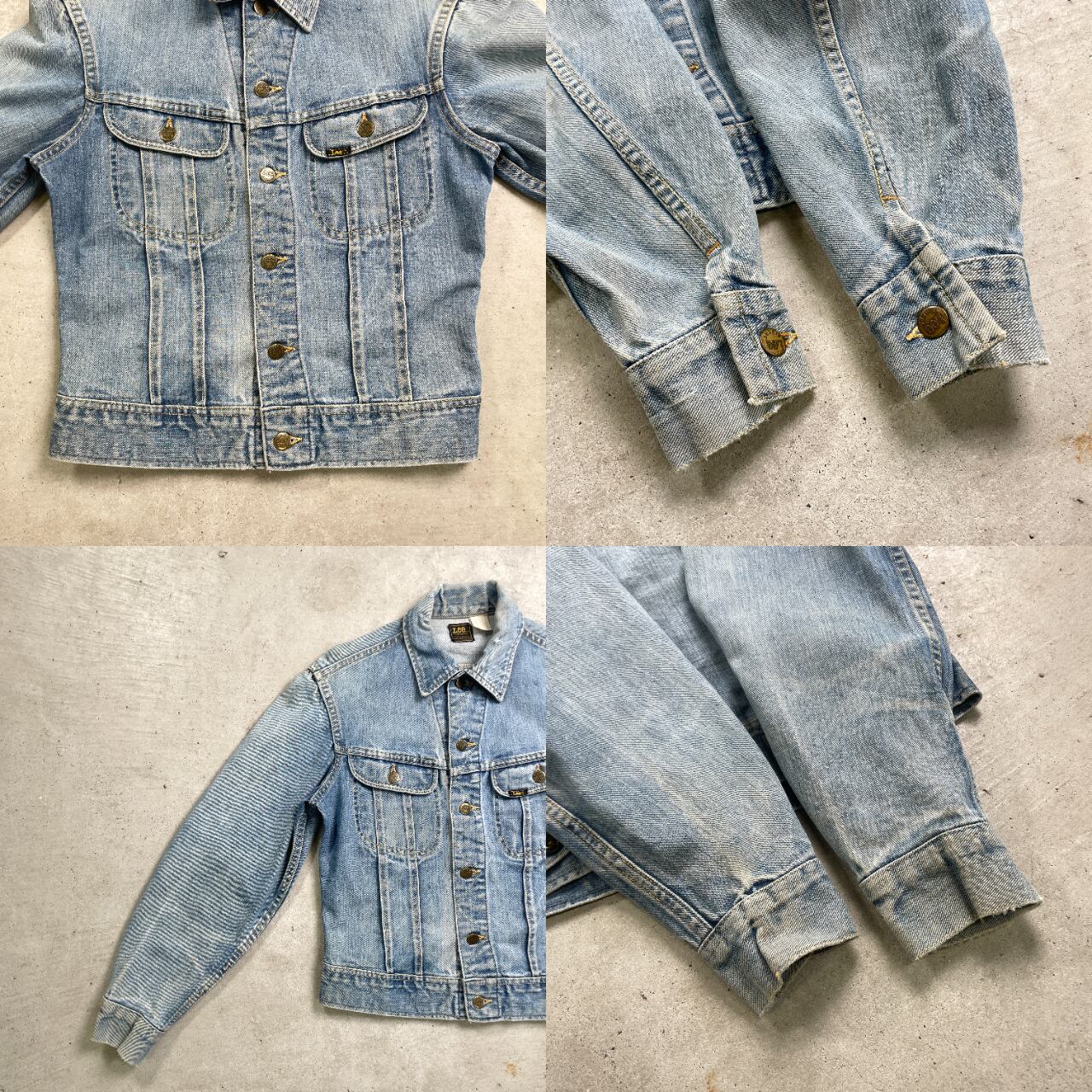 80年代 USA製 Lee リー デニムジャケット 101-j メンズM相当 古着 80s