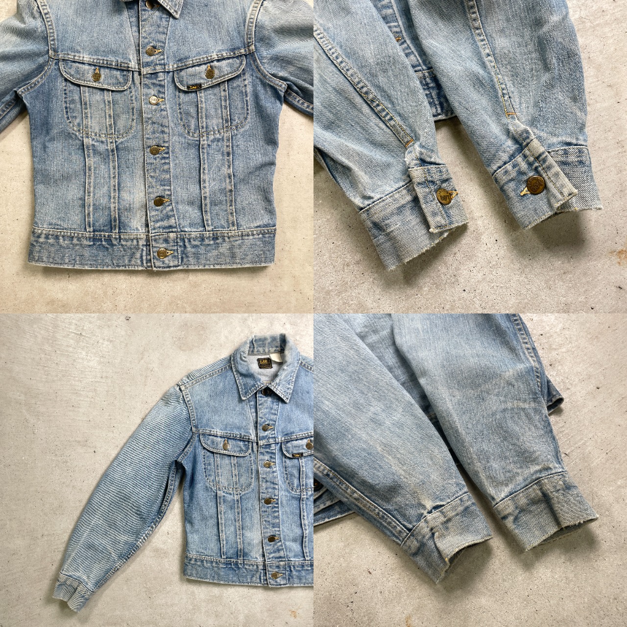 80年代 USA製 Lee リー デニムジャケット 101-j メンズM相当 古着 80s 