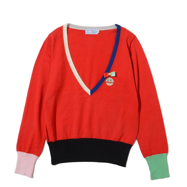 ANTONI&ALISON   block  sweater   with charm