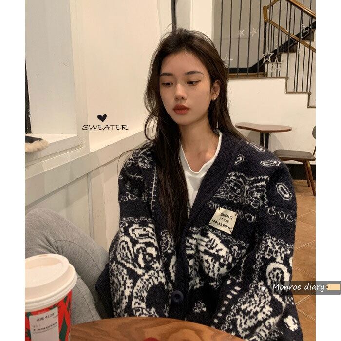 スタイルスタンダードセーター コート レディースニットスプリングカーディガントップス レトロ 春物 モンロー16456683320