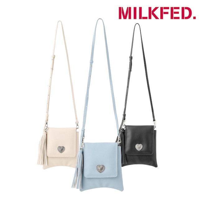 【MILKFED.】HEART PLATE SHOULDER BAG