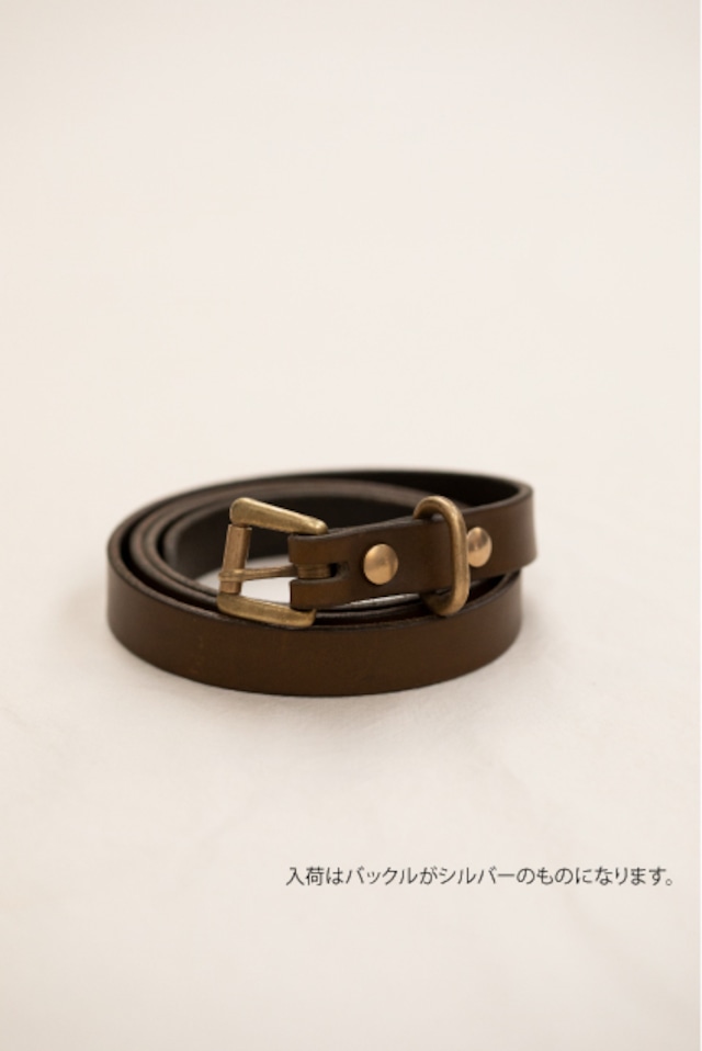 YOKO SAKAMOTO / STANDARD BELT SLIM(OLIVE×SILVER)