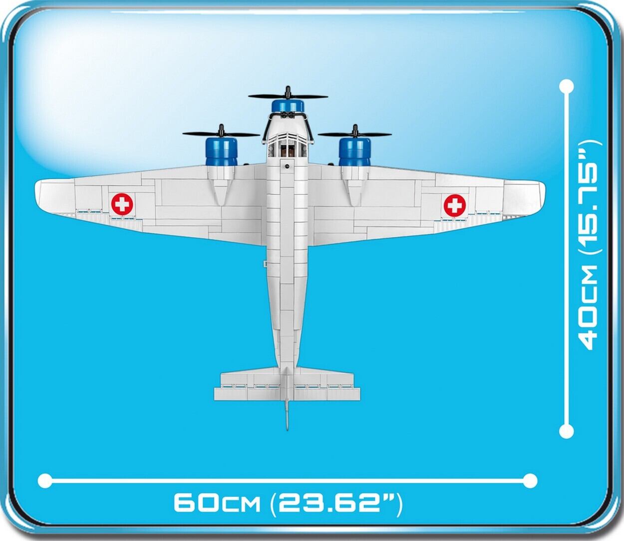COBI #5711 Junkers JU 52/3M Swiss Air | ミリタリーブロック公式