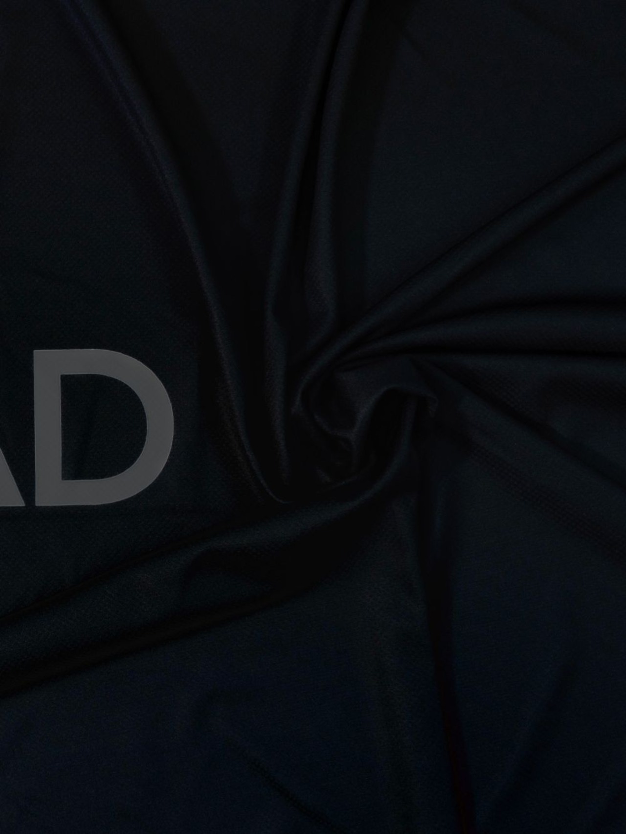 冷感アイスポンチョ（ブラック/グレーロゴA）