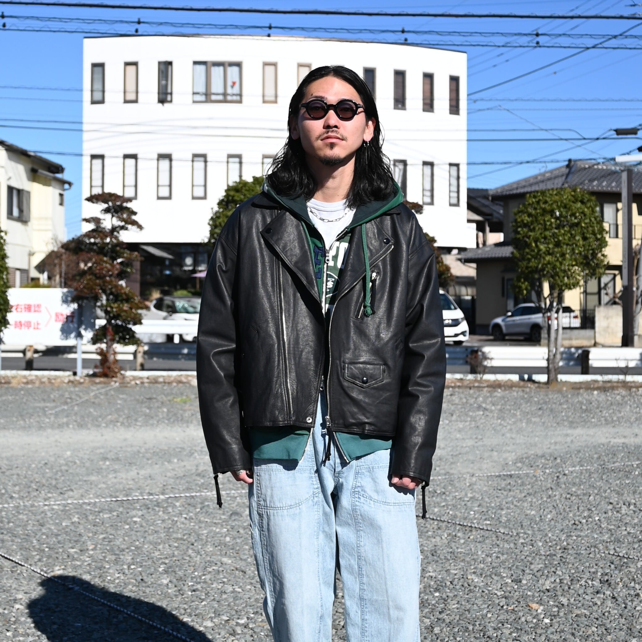 CCU / BAGGY RIDER JACKET スタイル | GANKO