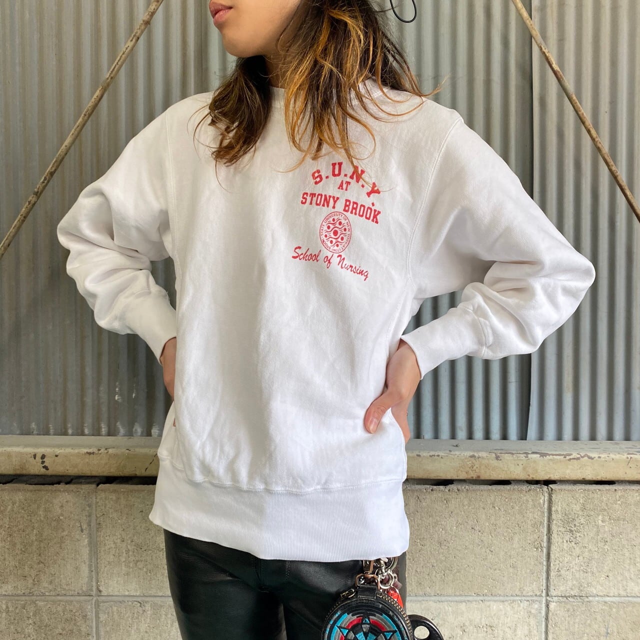 80年代 トリコタグ チャンピオン リバースウィーブ カレッジスウェット  