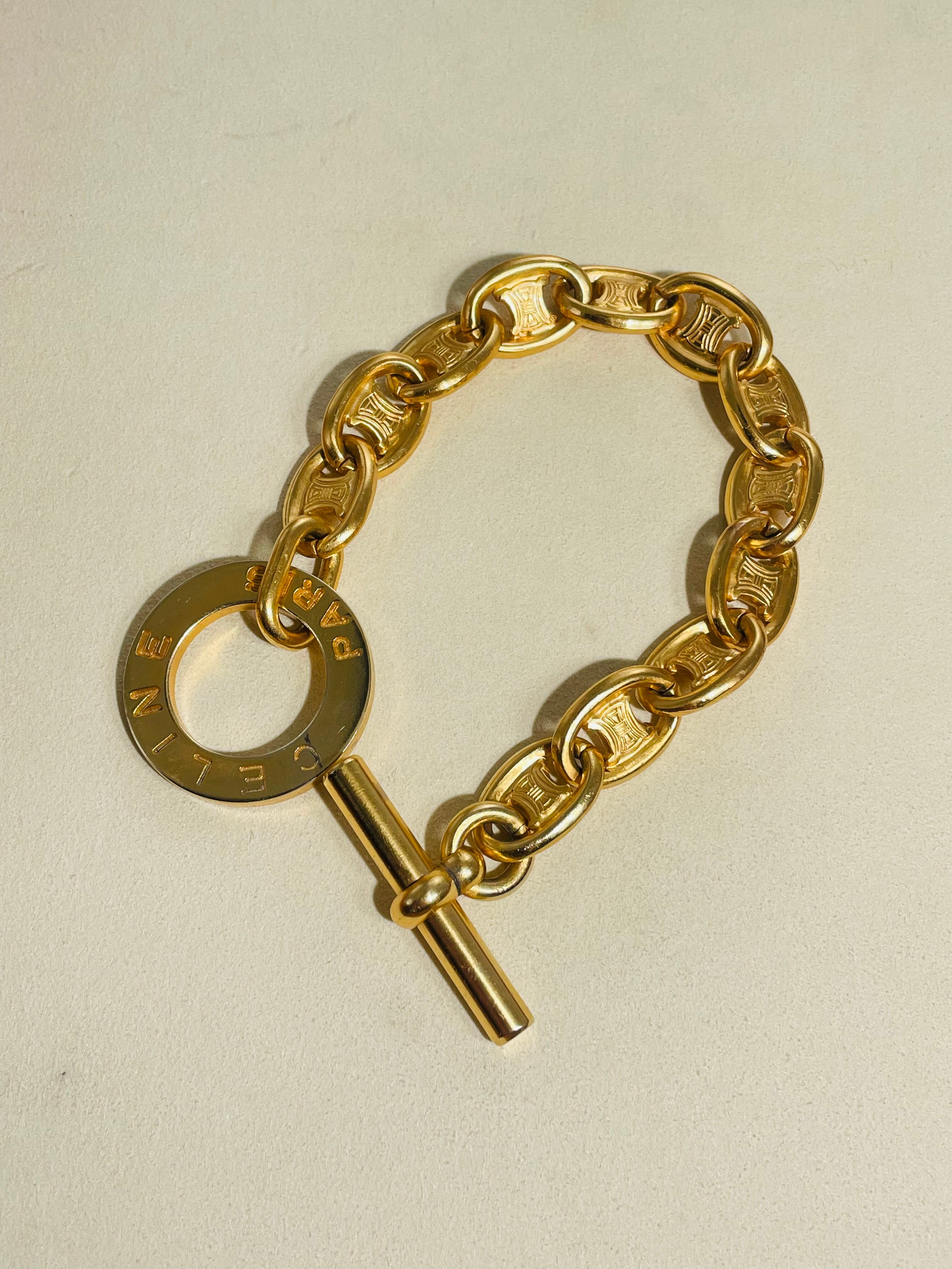 Pre Triomphe Anchor Link Bracelet -CELINE-