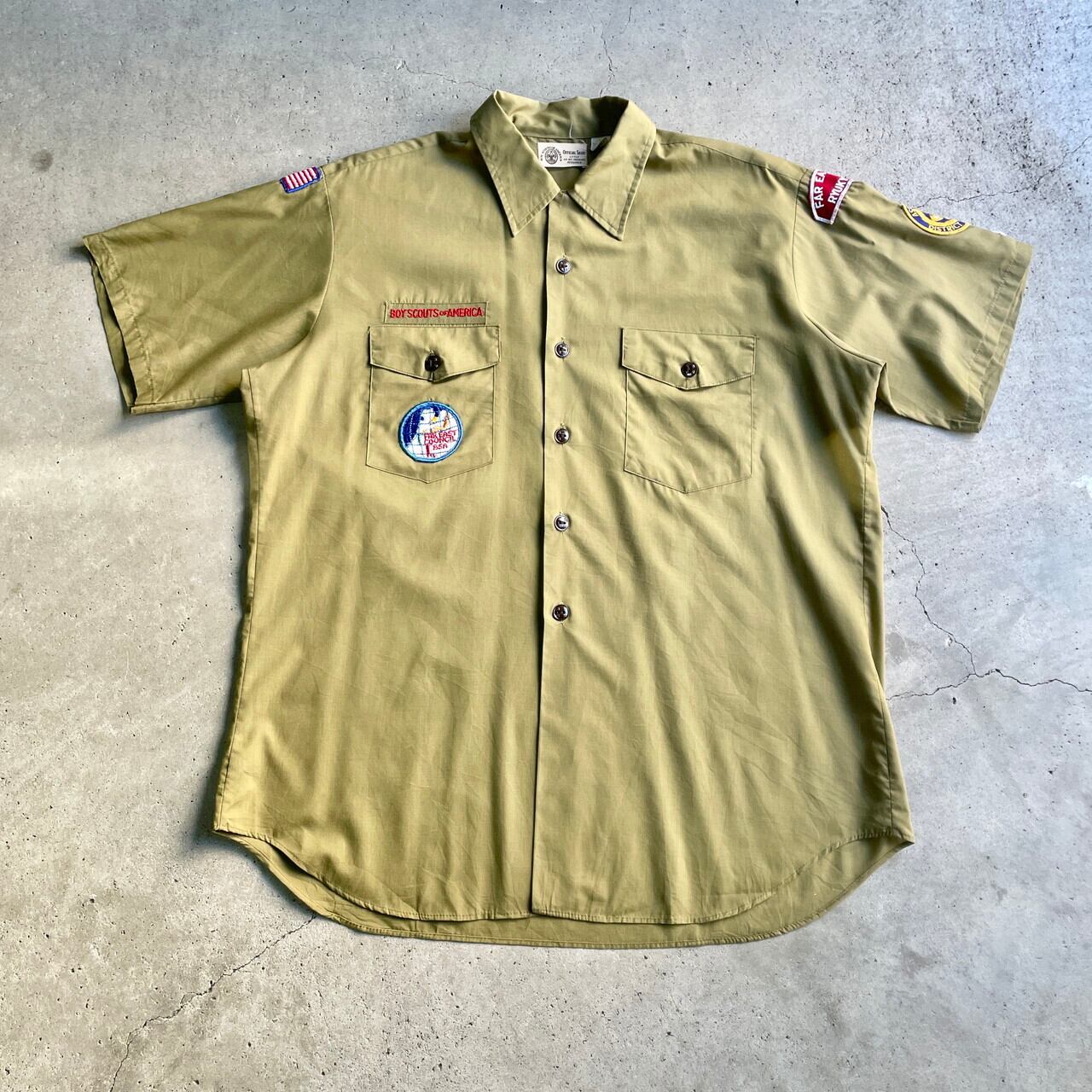 １９７０年代ヴィンテージ　ボーイスカウトシャツ　カブスカウトアメリカ製　アメカジ