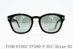 TOM FORD サングラス TF590-F 01C Bryan-02 ウェリントン メンズ レディース メガネ おしゃれ アジアンフィット トムフォード