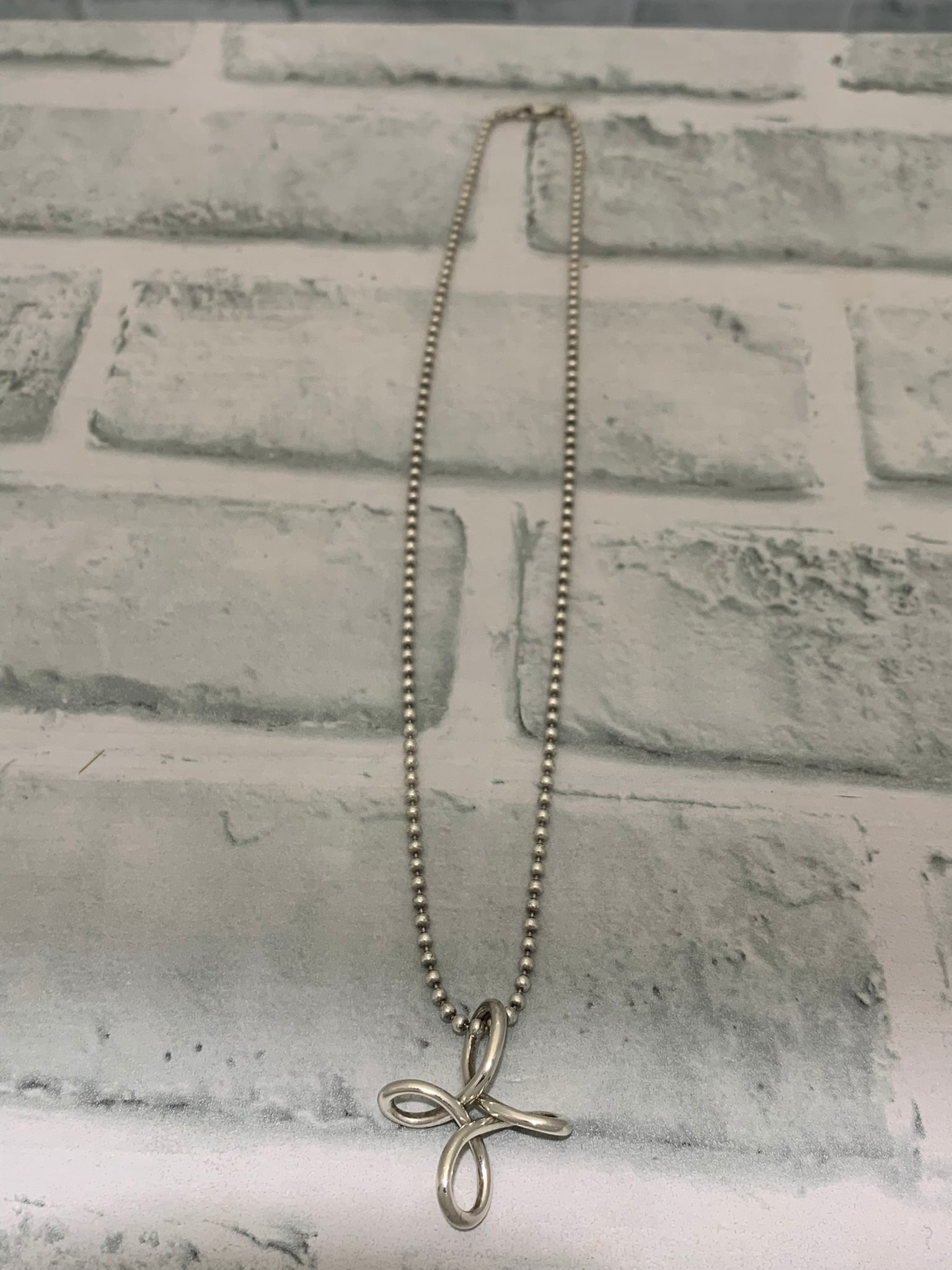 ヴィンテージティファニー TIFFANY オープンクロス ネックレス