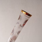 ペイズリーのすりガラス花瓶