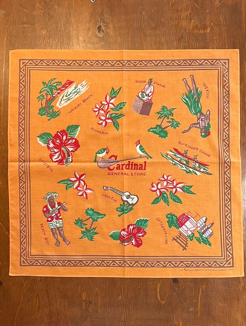 ALOHA BANDANA.  Summer Orange