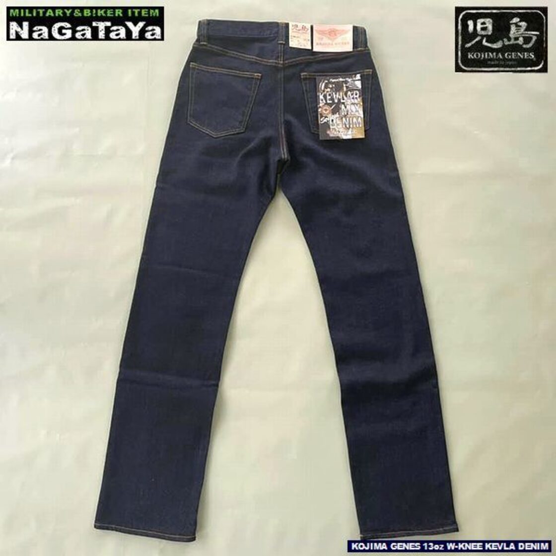児島ジーンズ KOJIMA GENES 13oz ケブラーストレッチダブルニーデニム 