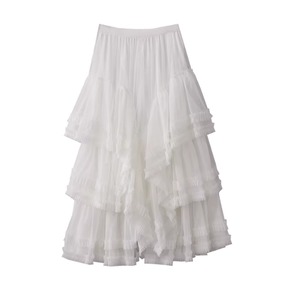 ティアードフリルチュールスカート A3553