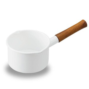 365methods (365 メソッド) ミルクパン ホワイト イエロー 片手鍋 ホーロー 琺瑯 鍋