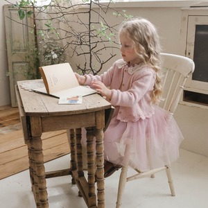 「予約販売」秋レース付きカーディガン