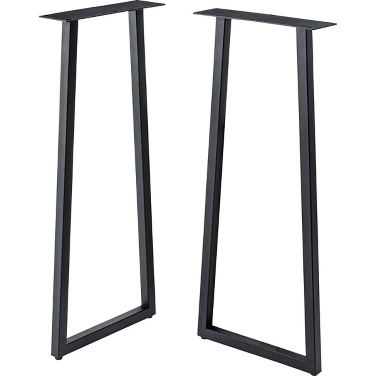 デスク 脚 2脚組 JPT-263 脚のみ 机 テーブル パーツ スチール ブラック 黒 シンプル DIY アジャスター付き 天板なし 組立式