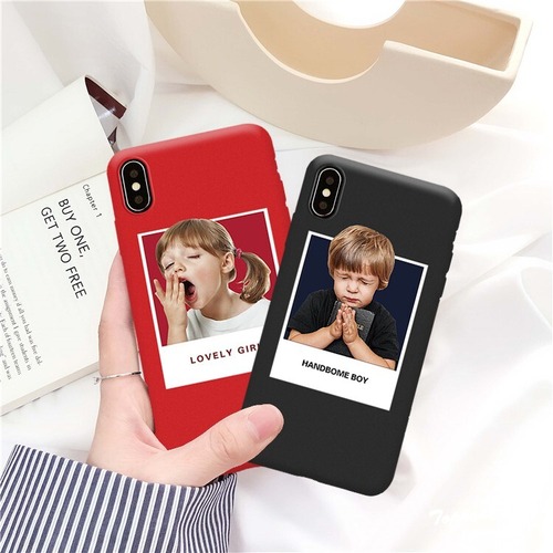 Handsome Boy&Lovely Girl iPhoneXケース 可愛いペア物 欧米新品