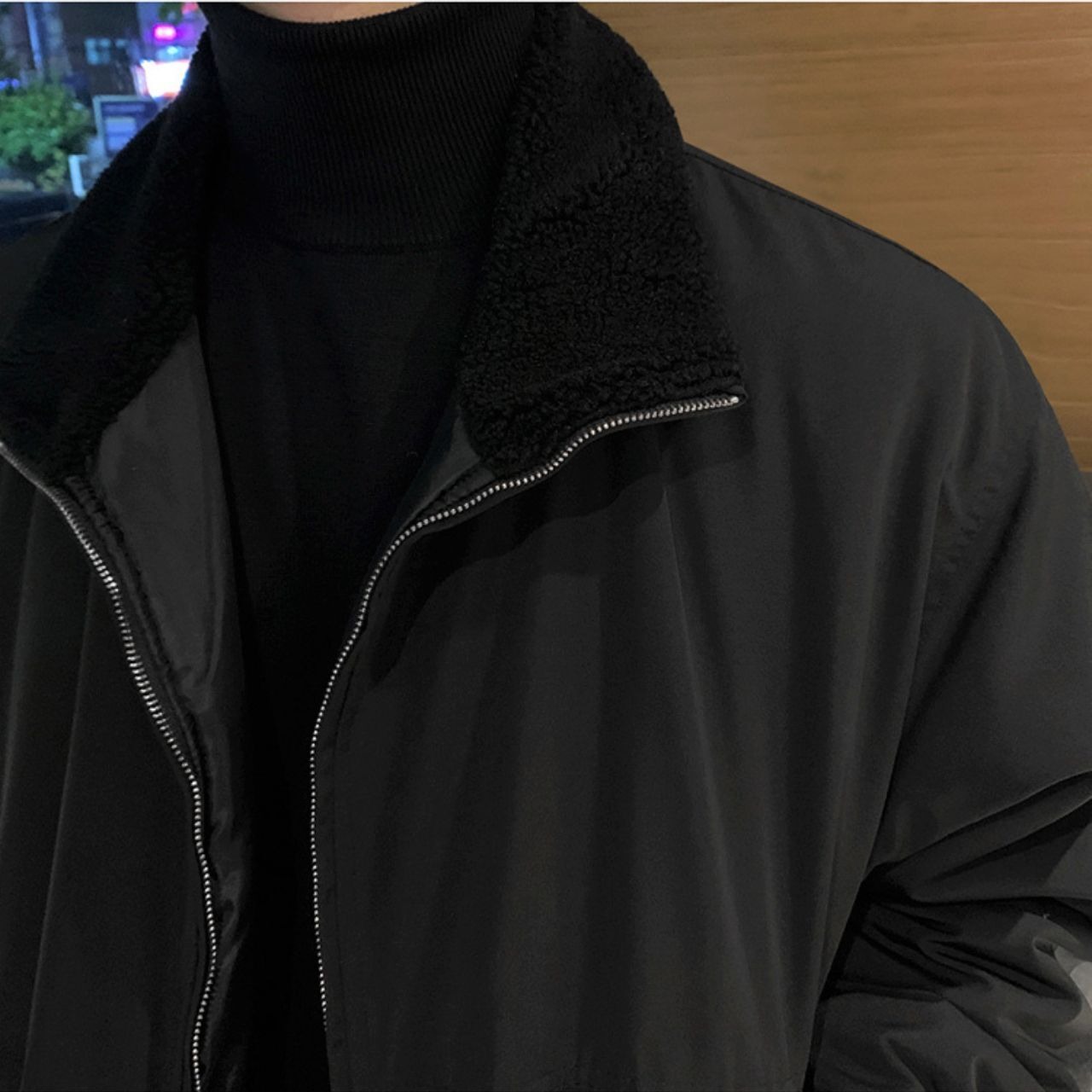 ダブルジップシンプルブルゾン　MT0080356