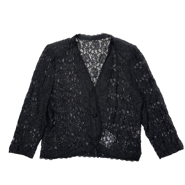 Black Floral Lace Jacket