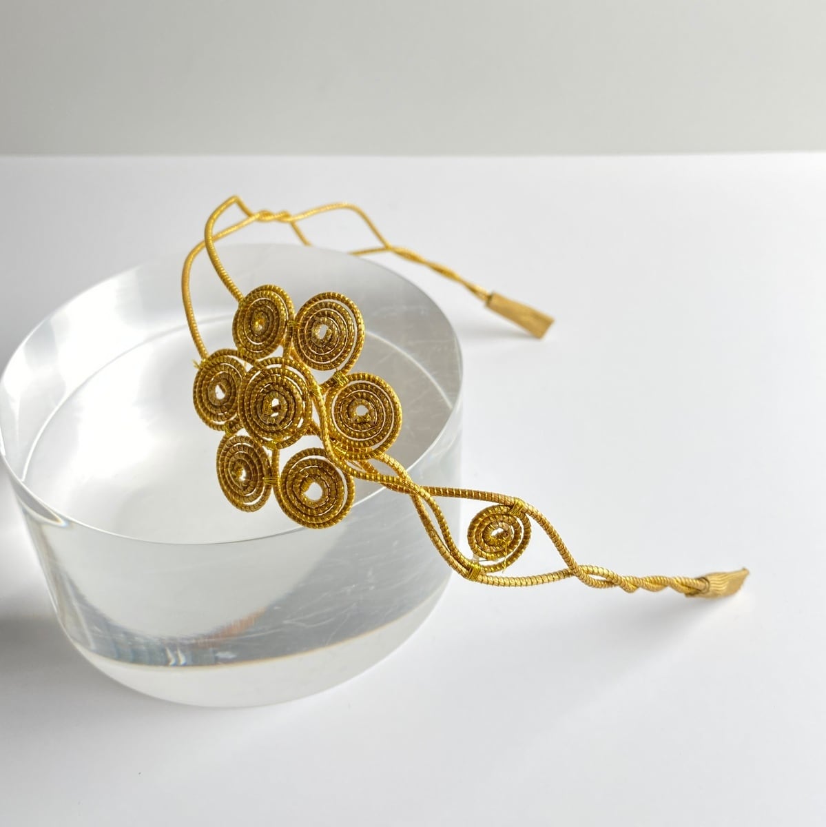 ビオジュエリー】 黄金の草 カッピンドウラード ティアラ フラワー6