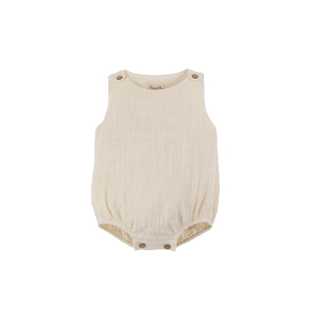 Popelin(ポペリン) / Off-white baby romper suit  / 9-12M・12-18M