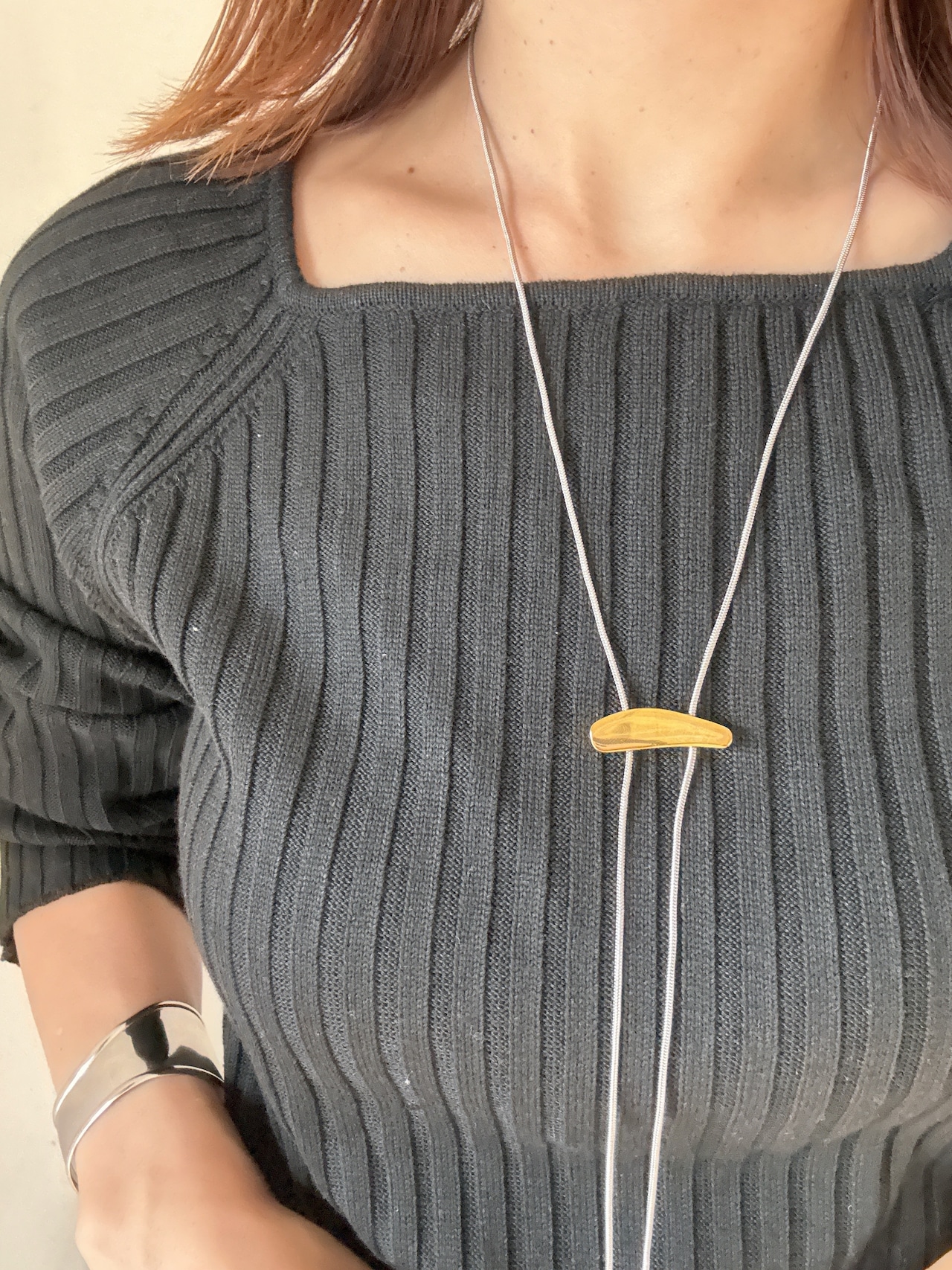 balance bar long necklace