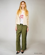 【先行販売】COOLAロゴレースライダースジャケット (IVORY) CQ-48036