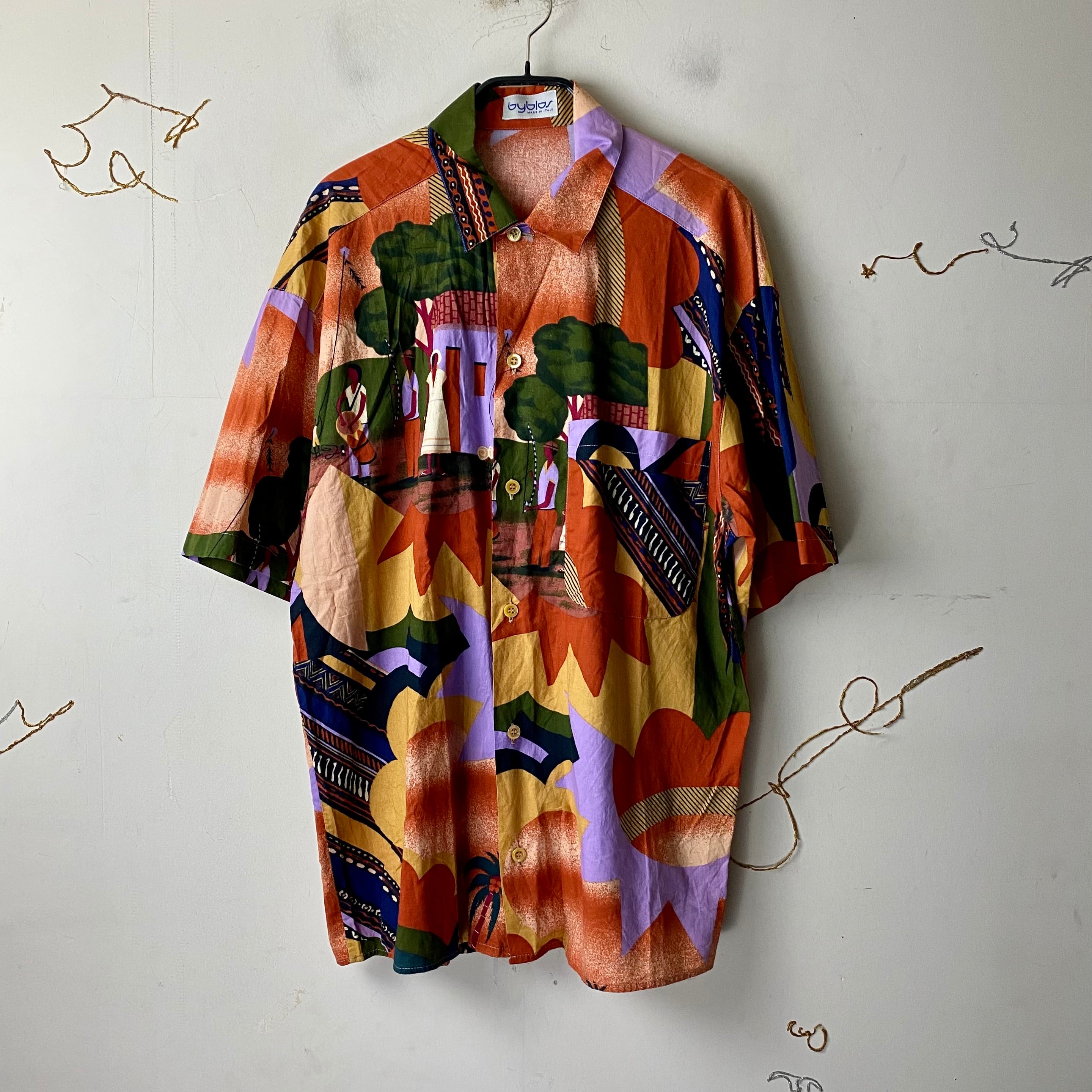 vintage BYBLOS art pattern shirt | NOIR ONLINE powered by BASE