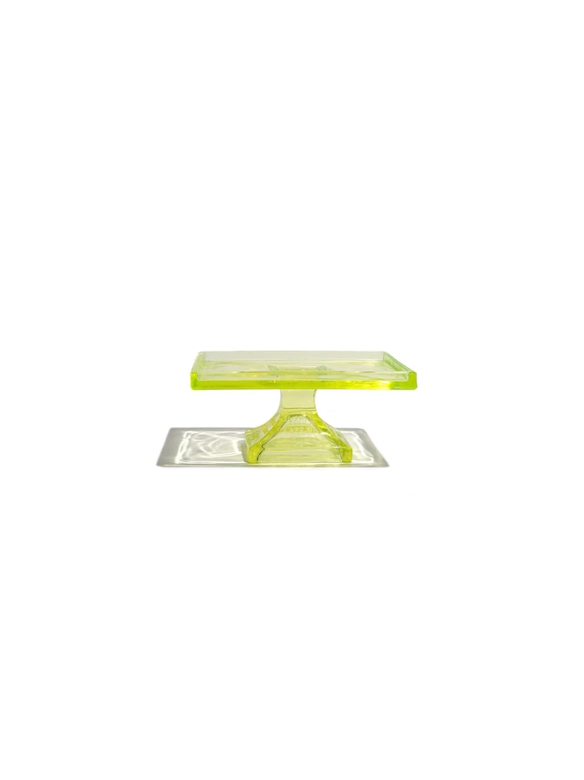 1900-20s Glass tray (Uranium glass)