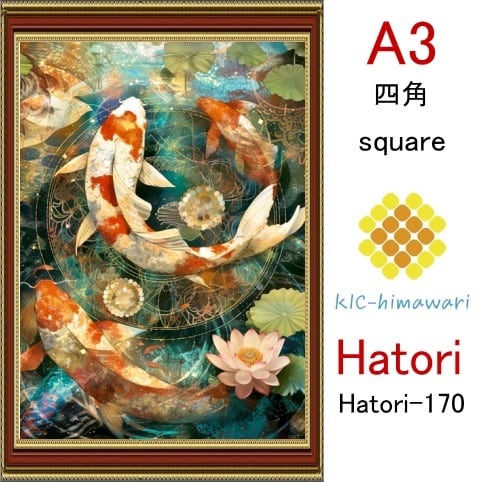 【国内製造】A3サイズ  四角ビーズ【hatori-170】ダイヤモンドアート