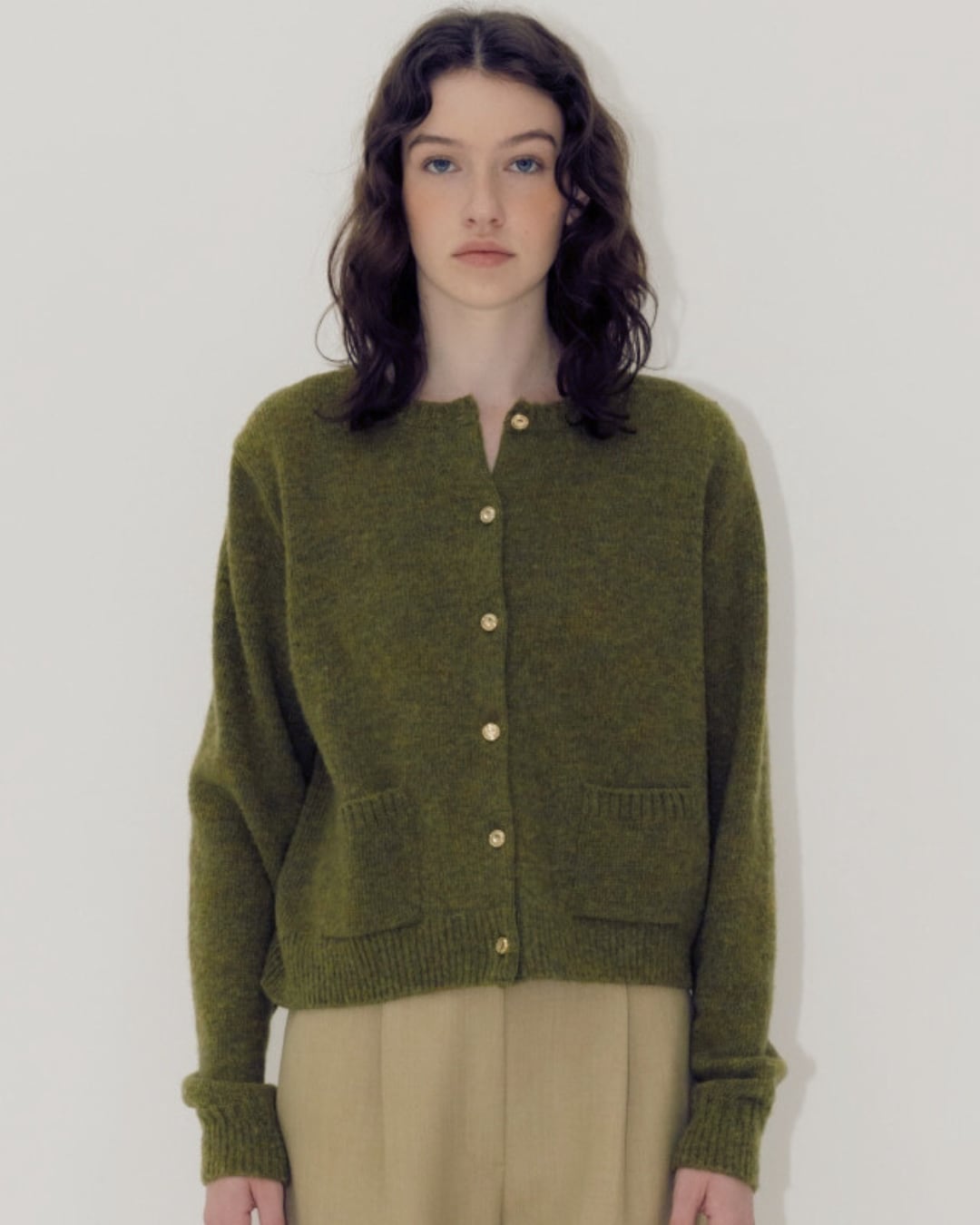 COMPACT WOOL CARDIGAN