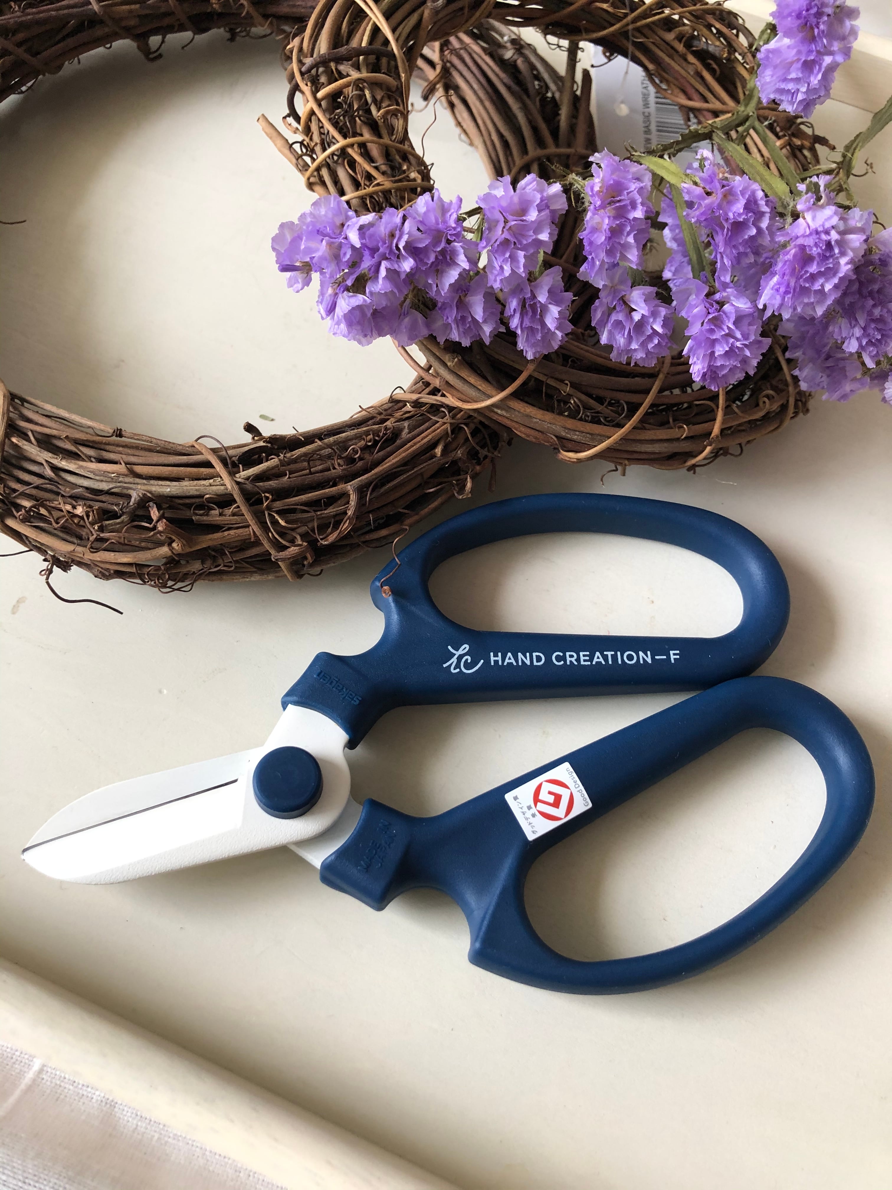 フラワーアレンジ用ハサミ 【ネイビー】 ＜ハンドクリエーション
