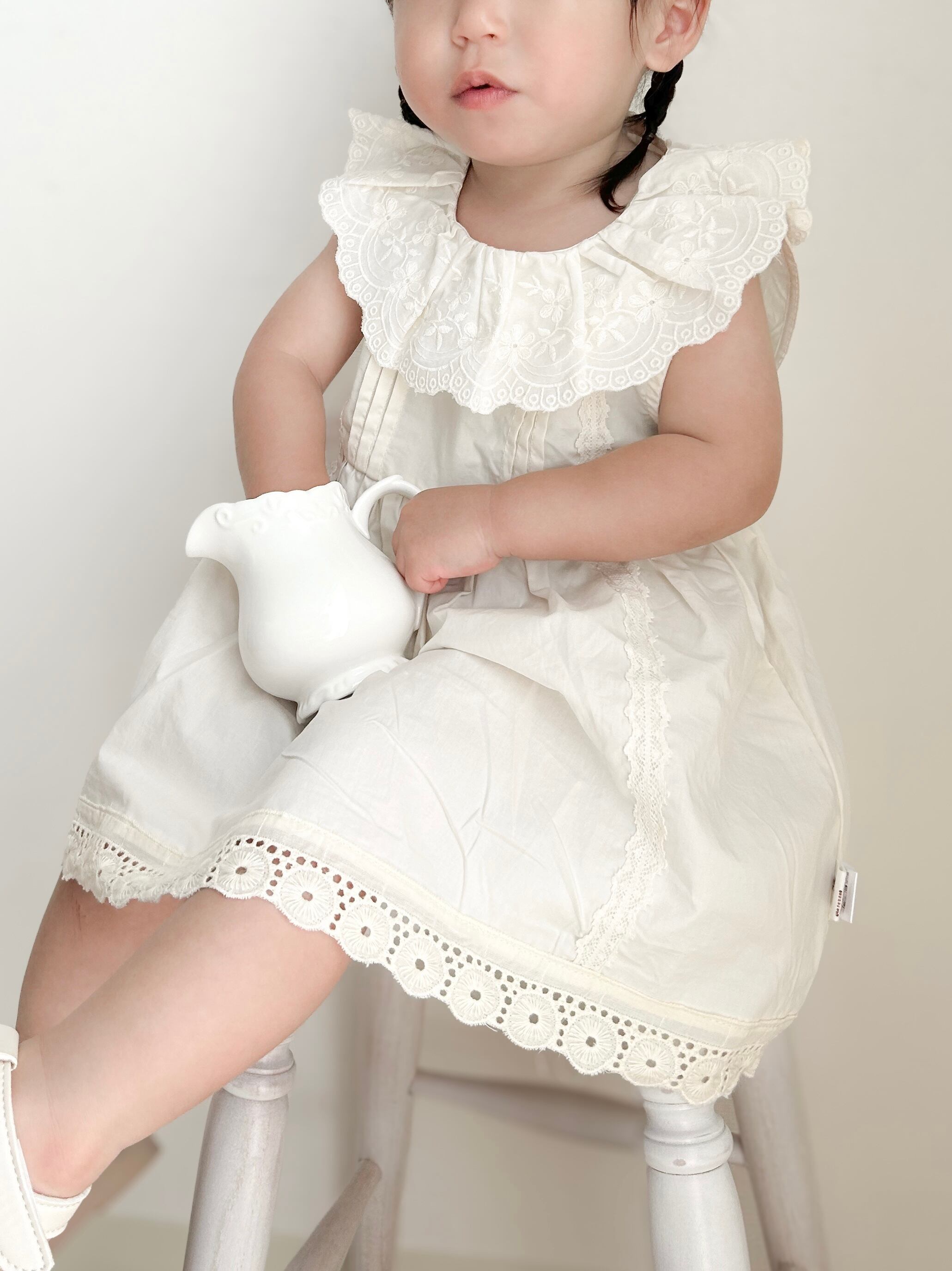 ꒰ 即納 ꒱ Shirring Sleeveless one-piece