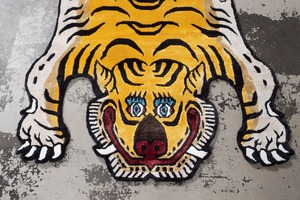 Tibetan Tiger Rug 《Mサイズ•シルク067》チベタンタイガーラグ