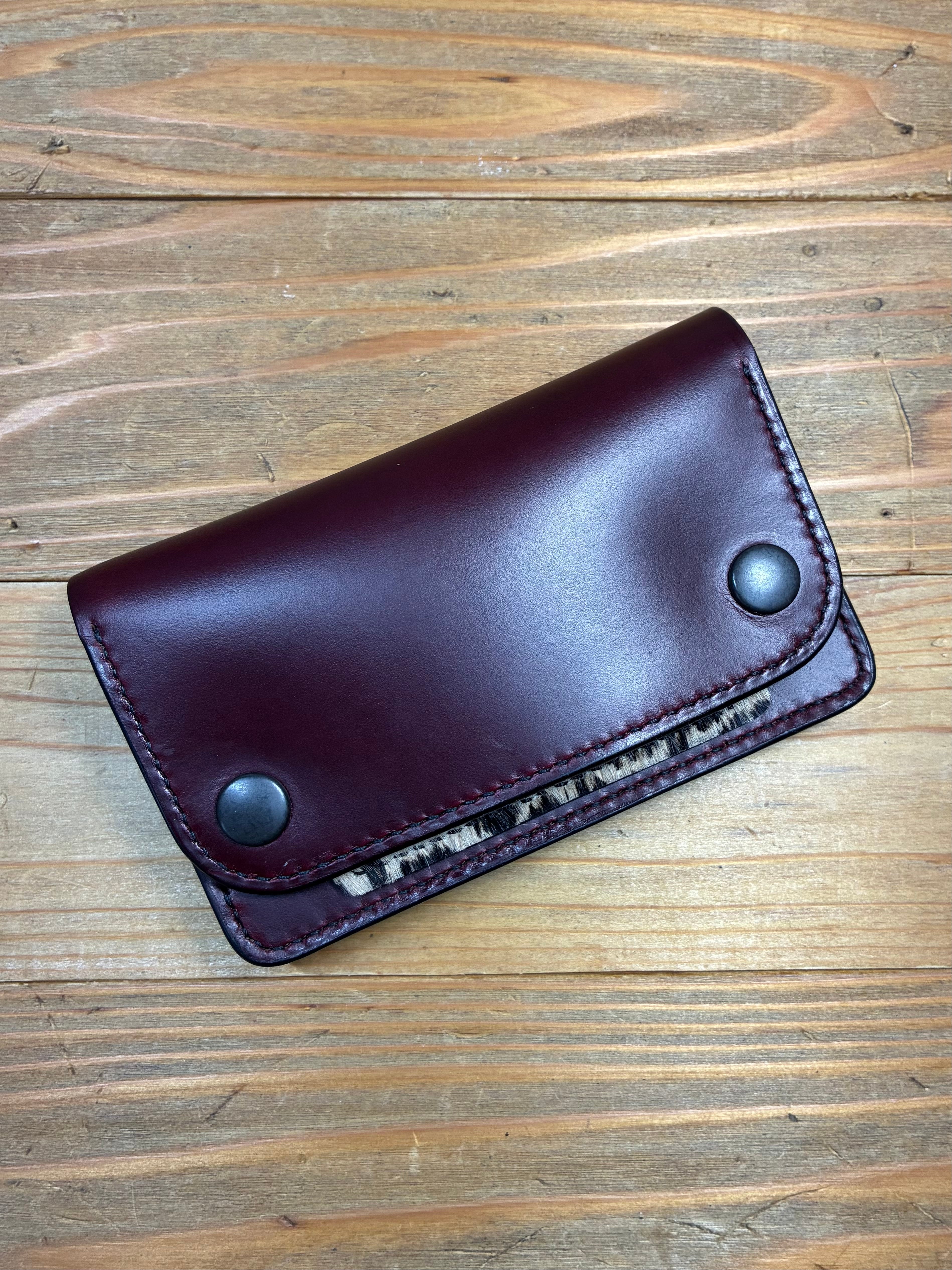 【あかさたな】タカレザーズ　　ブラックレザーSTW 財布 Taka Leather's
