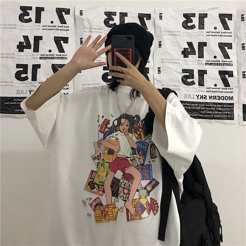 原宿系アニメ Acgアバンギャルドスタイリッシュ学生tシャツ 75shops