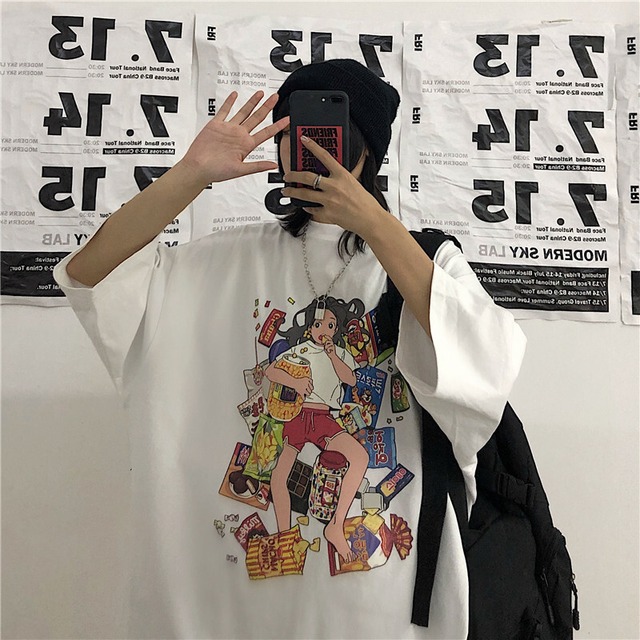 原宿系アニメ Acgアバンギャルドスタイリッシュ学生tシャツ 75shops 原宿系アニメ Acgアバンギャルドスタイリッシュ学生tシャツ 75shops
