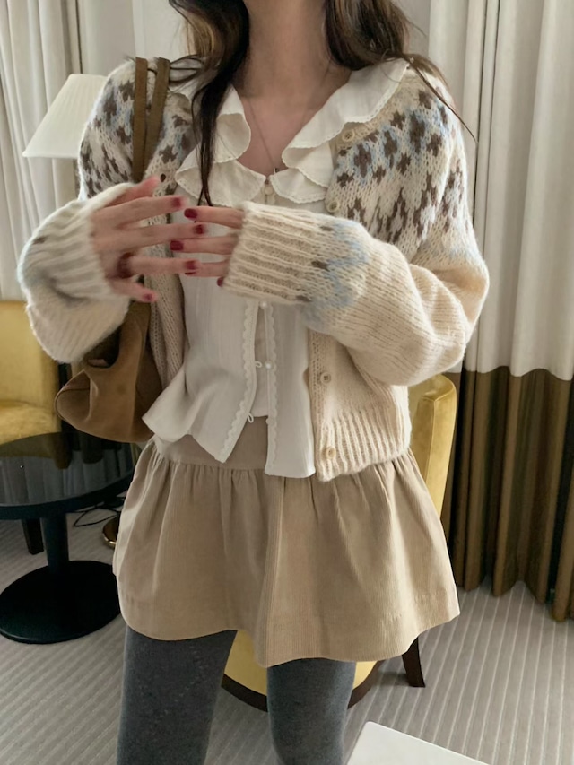 (予約) pretty young thing / Green blouse 2color