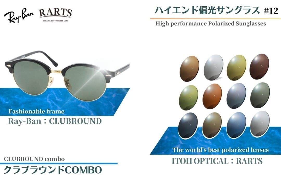 オリジナル偏光サングラス #10 ウェイファーラー × RARTS 釣り Ray-Ban